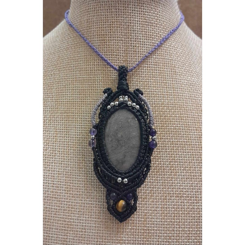 Pendentif avec Obsidienne